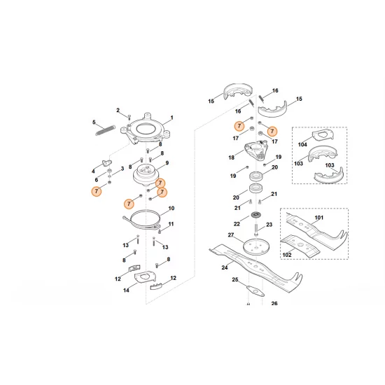 STIHL   Nakrętka zabezpieczająca M6 9214 263 0900